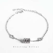 Load image into Gallery viewer, 925 Sterling Silver Shinning Bracelet With Small HandCrafted Icon